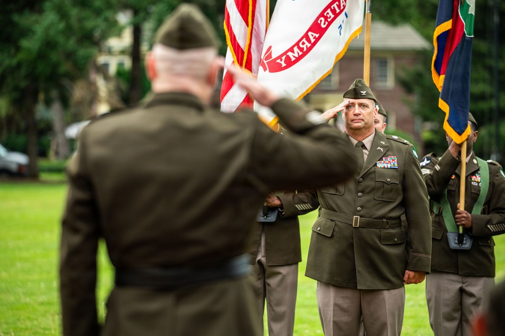 104th Division (Leader Training) casing ceremony