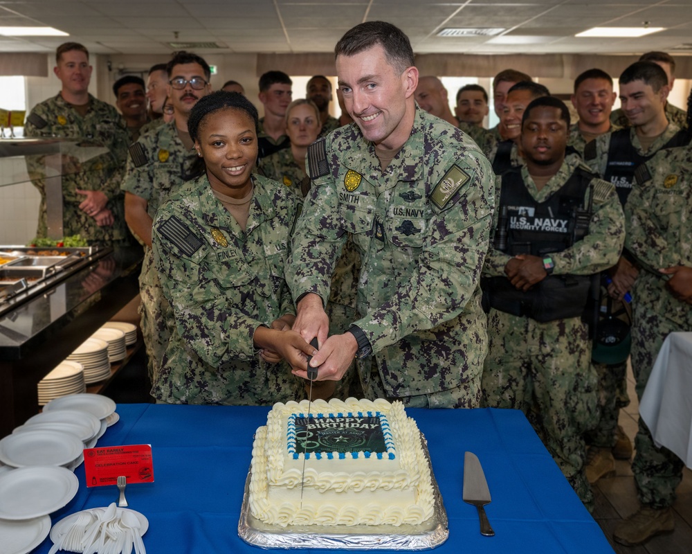 NSA Souda Bay Celebrates the Master-at-Arms’ Birthday