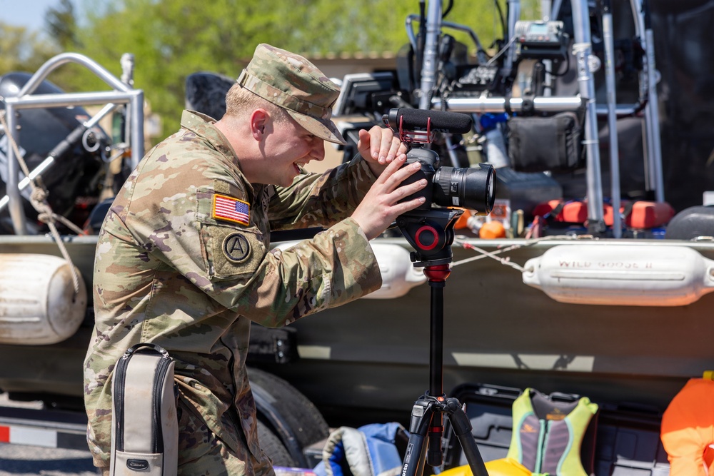 Public Affairs Specialist Captures Video