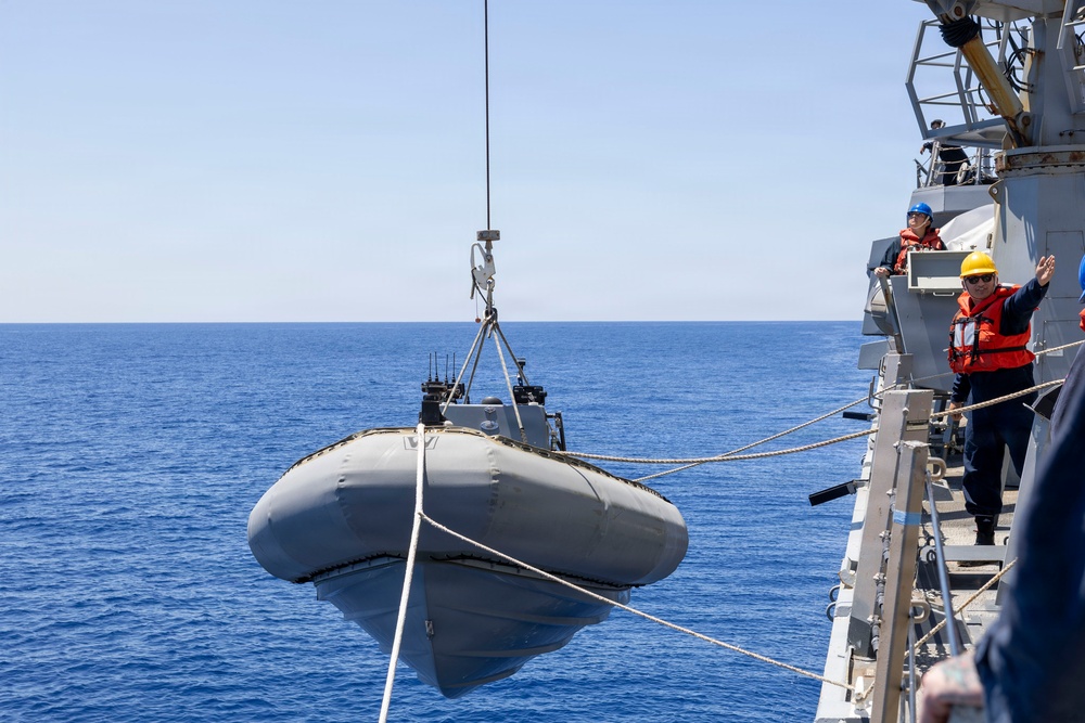 DDG 117 Boat Ops and RAS