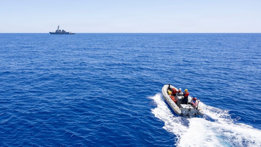 DDG 117 Boat Ops and RAS