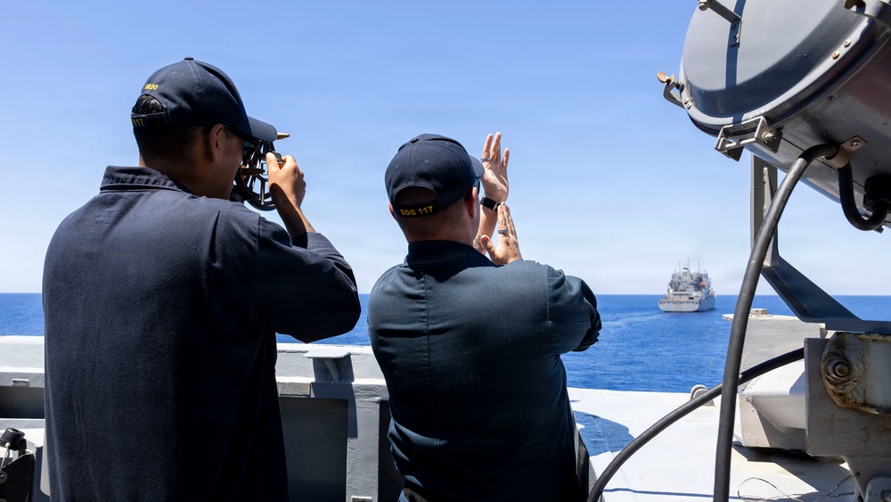 DDG 117 Boat Ops and RAS
