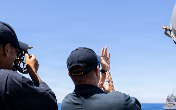 DDG 117 Boat Ops and RAS