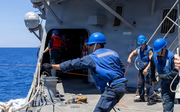 DDG 117 Boat Ops and RAS
