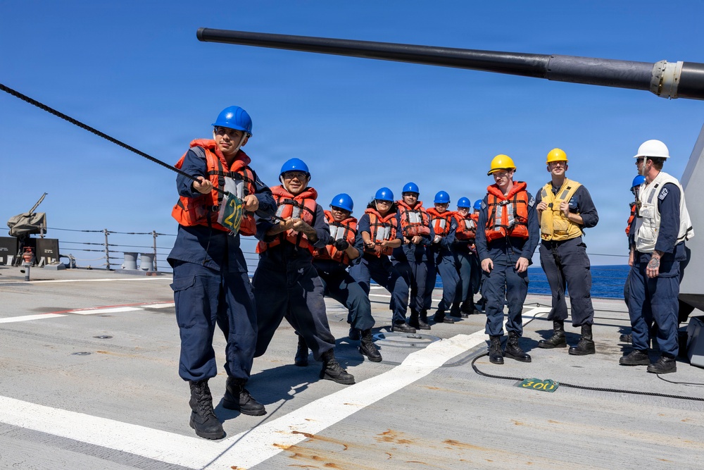 DDG 117 Boat Ops and RAS