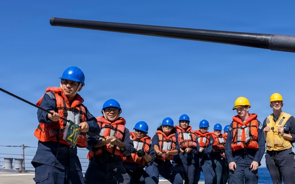 DDG 117 Boat Ops and RAS