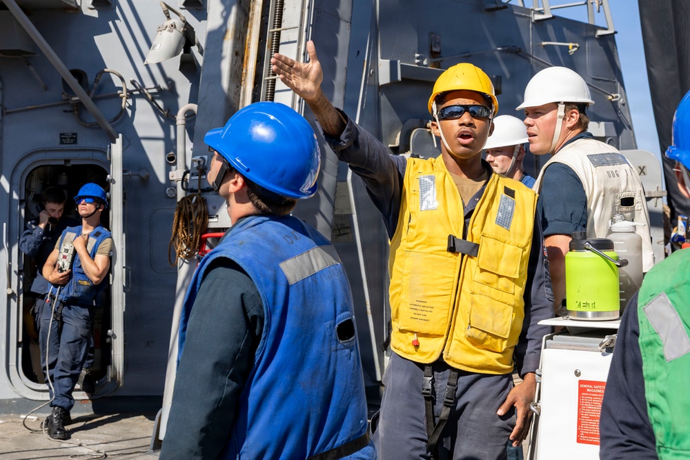 DDG 117 Boat Ops and RAS