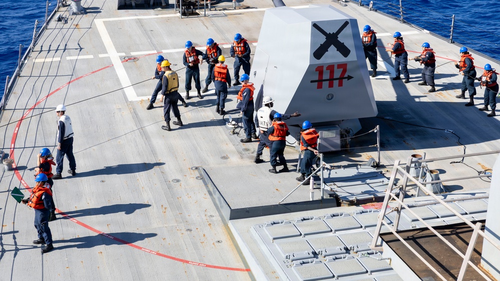 DDG 117 Boat Ops and RAS