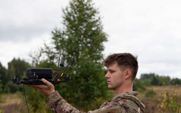Joint training in Poland: 2-37 AR flies drones for Romanian soldiers to track in anti-UAS exercise