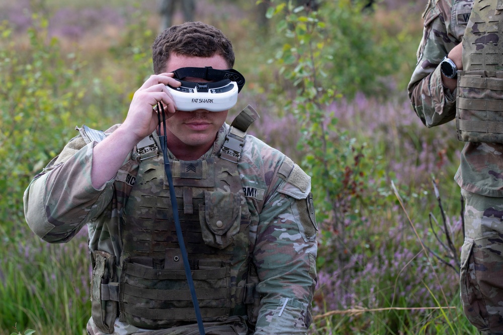 Joint training in Poland: 2-37 AR flies drones for Romanian soldiers to track in anti-UAS exercise