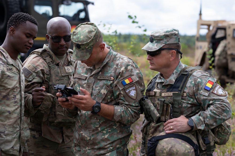 Joint training in Poland: 2-37 AR flies drones for Romanian soldiers to track in anti-UAS exercise