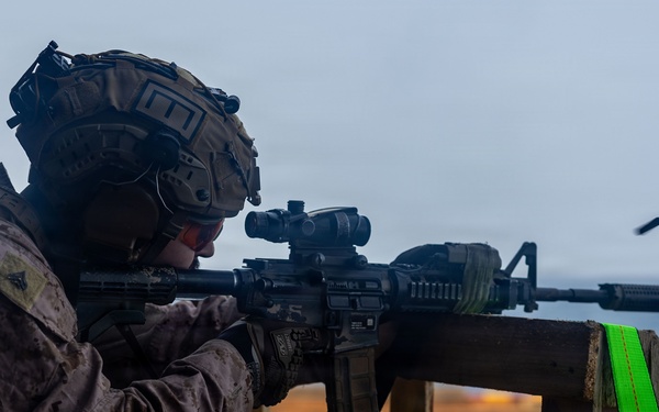 U.S. Marines Conduct Marksmanship Training Aboard USS Boxer
