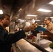 U.S. Sailors, Marines Have Dinner Aboard USS Boxer