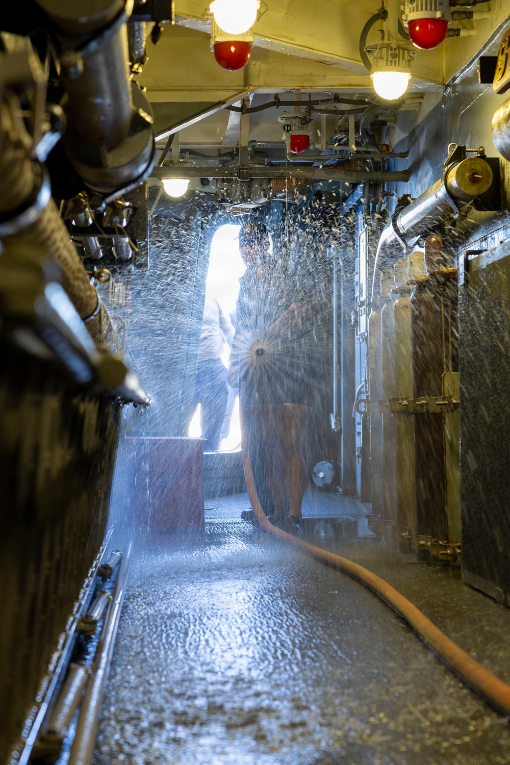 DDG 117 Cleans The Ship During FWWD