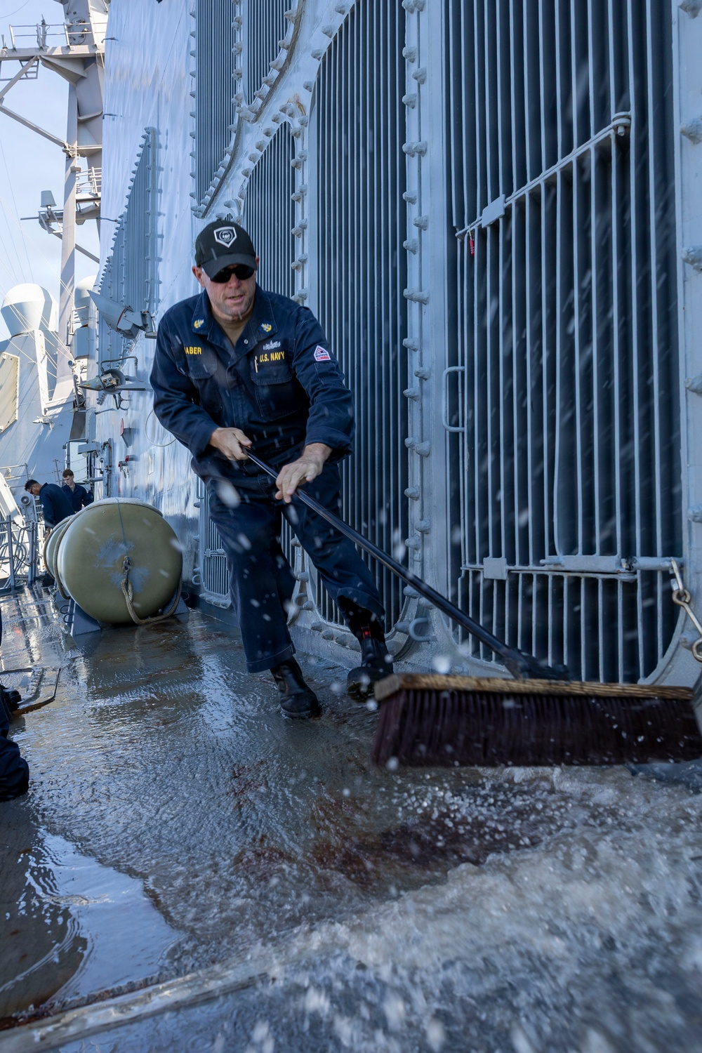 DDG 117 Cleans The Ship During FWWD