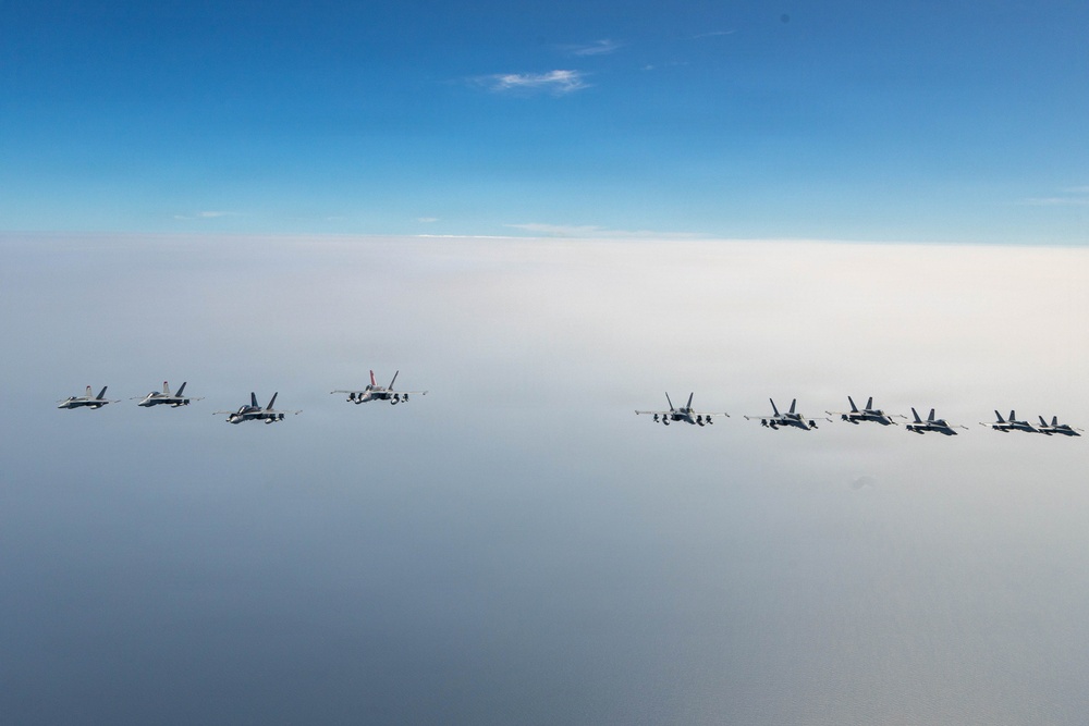VMFA-232 F/A-18s take to the skies for final exercise