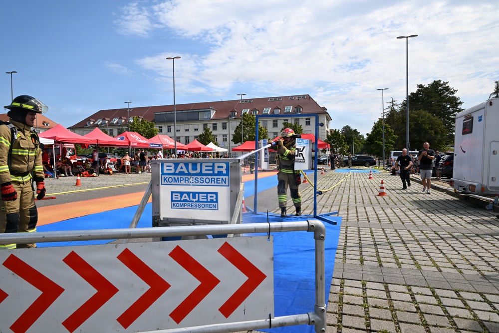 Firefighters Compete in Hose Handling Challenge at Bauer Kompressoren-Sponsored Fire Competition, Germany
