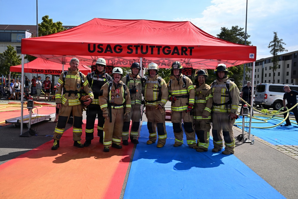 USAG Stuttgart Firefighters Pose at Competition Event, Stuttgart, Germany