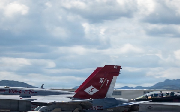 VMFA-232 F/A-18s take to the skies for final exercise