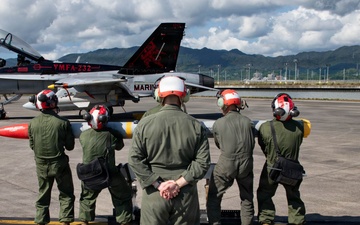 VMFA-232 F/A-18s take to the skies for harpoon exercise