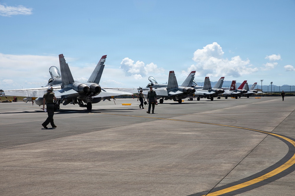 VMFA-232 F/A-18s take to the skies for final exercise