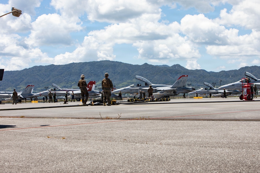 VMFA-232 F/A-18s take to the skies for final exercise