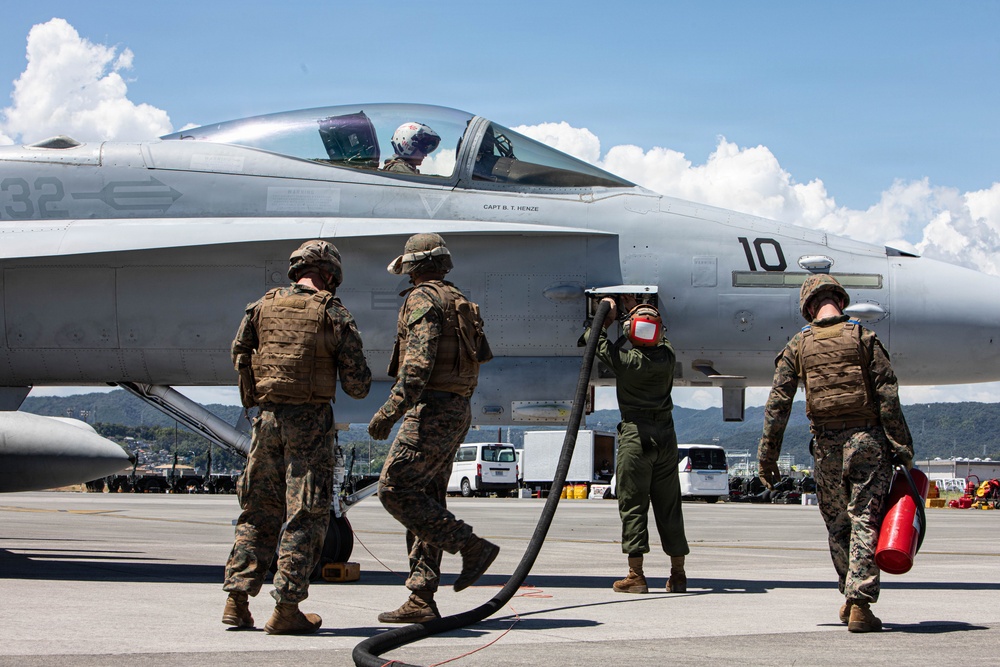 VMFA-232 F/A-18s take to the skies for final exercise