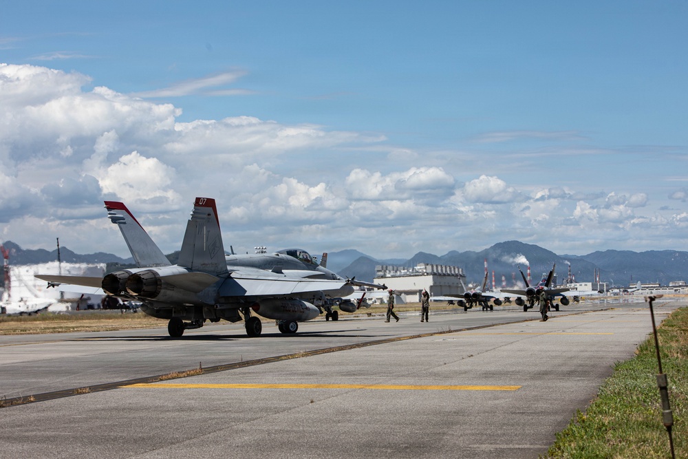 VMFA-232 F/A-18s take to the skies for final exercise