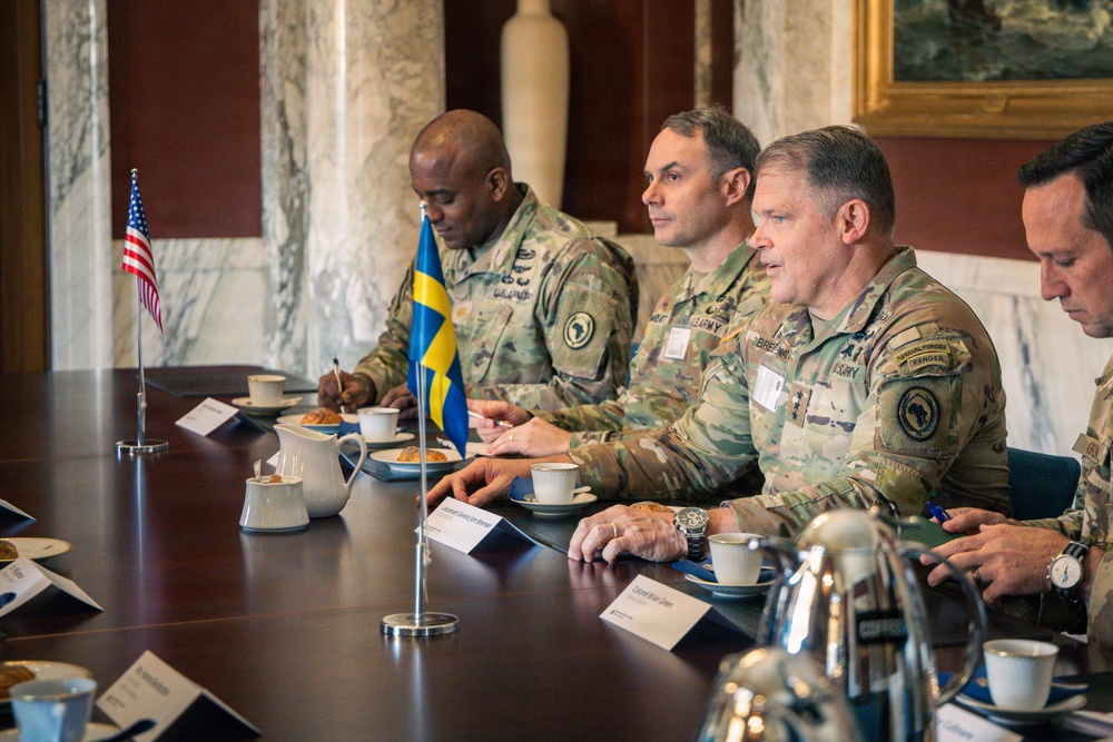 AFRICOM Deputy Commander Visits Swedish Military Leadership