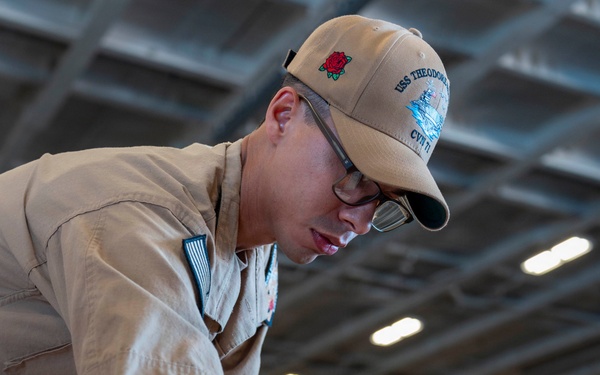 USS Theodore Roosevelt Brings on Stores