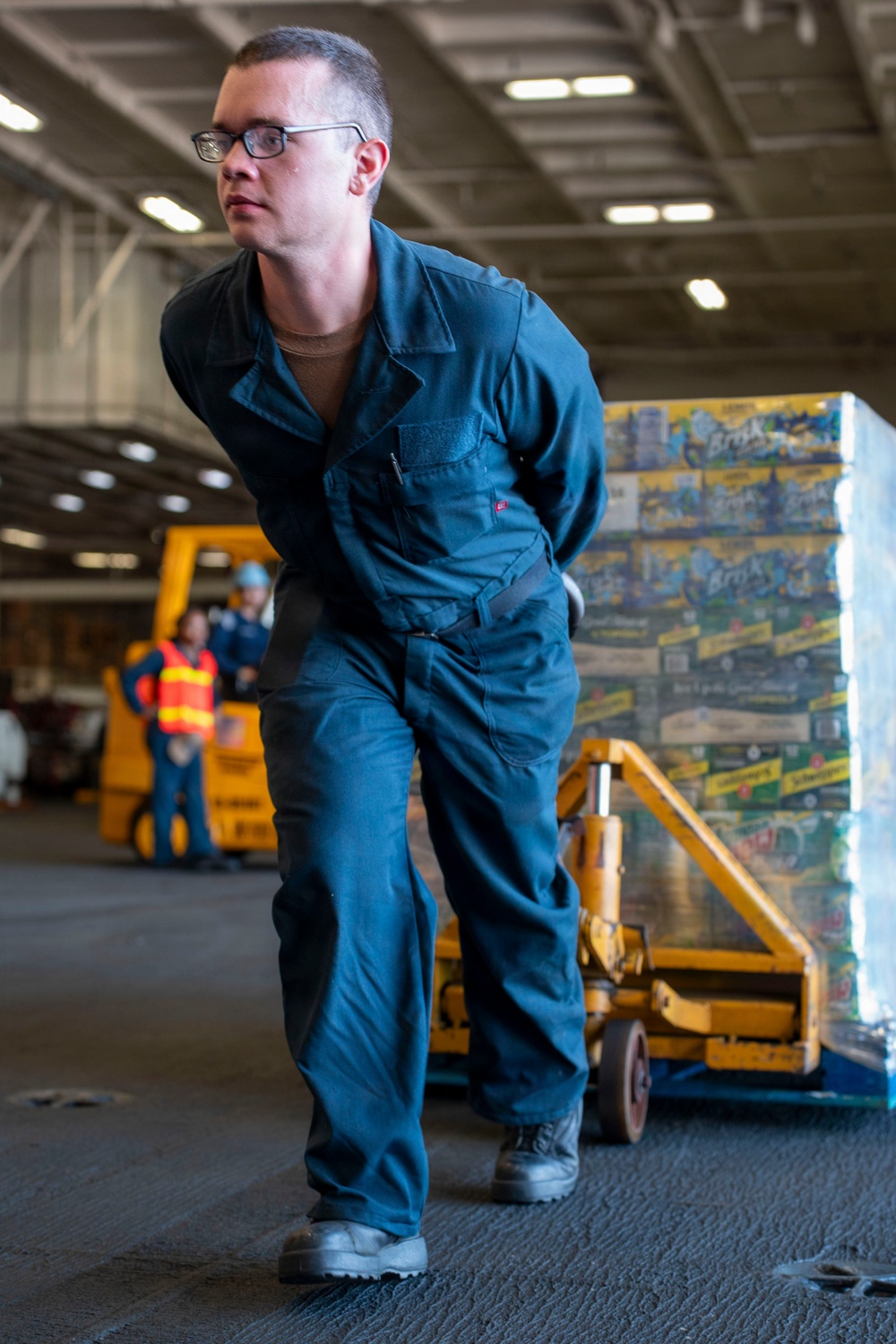 USS Theodore Roosevelt Brings on Stores