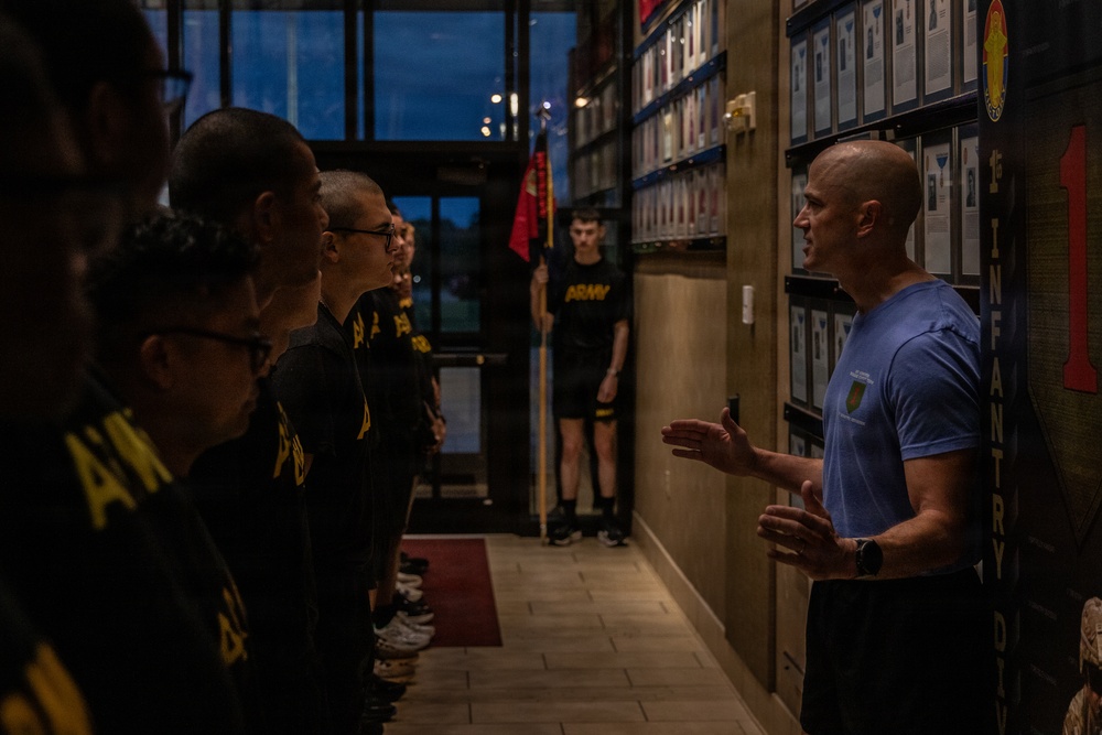 Duty First: VRC Soldiers conduct welcome run into the 1st Infantry Division