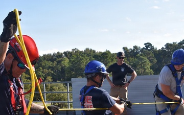NAS Jacksonville Firefighters Train for Rope Rescue/Confined Space Operations