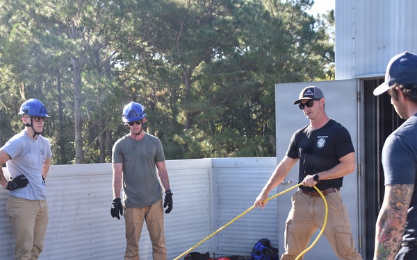 NAS Jacksonville Firefighters Train for Rope Rescue/Confined Space Operations