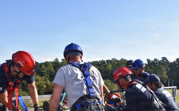 NAS Jacksonville Firefighters Train for Rope Rescue/Confined Space Operations