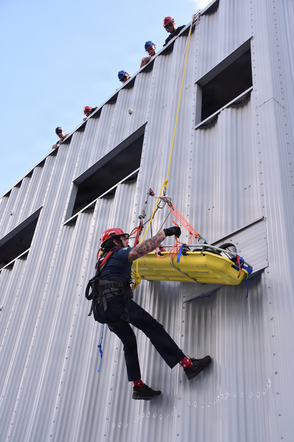 NAS Jacksonville Firefighters Train for Rope Rescue/Confined Space Operations