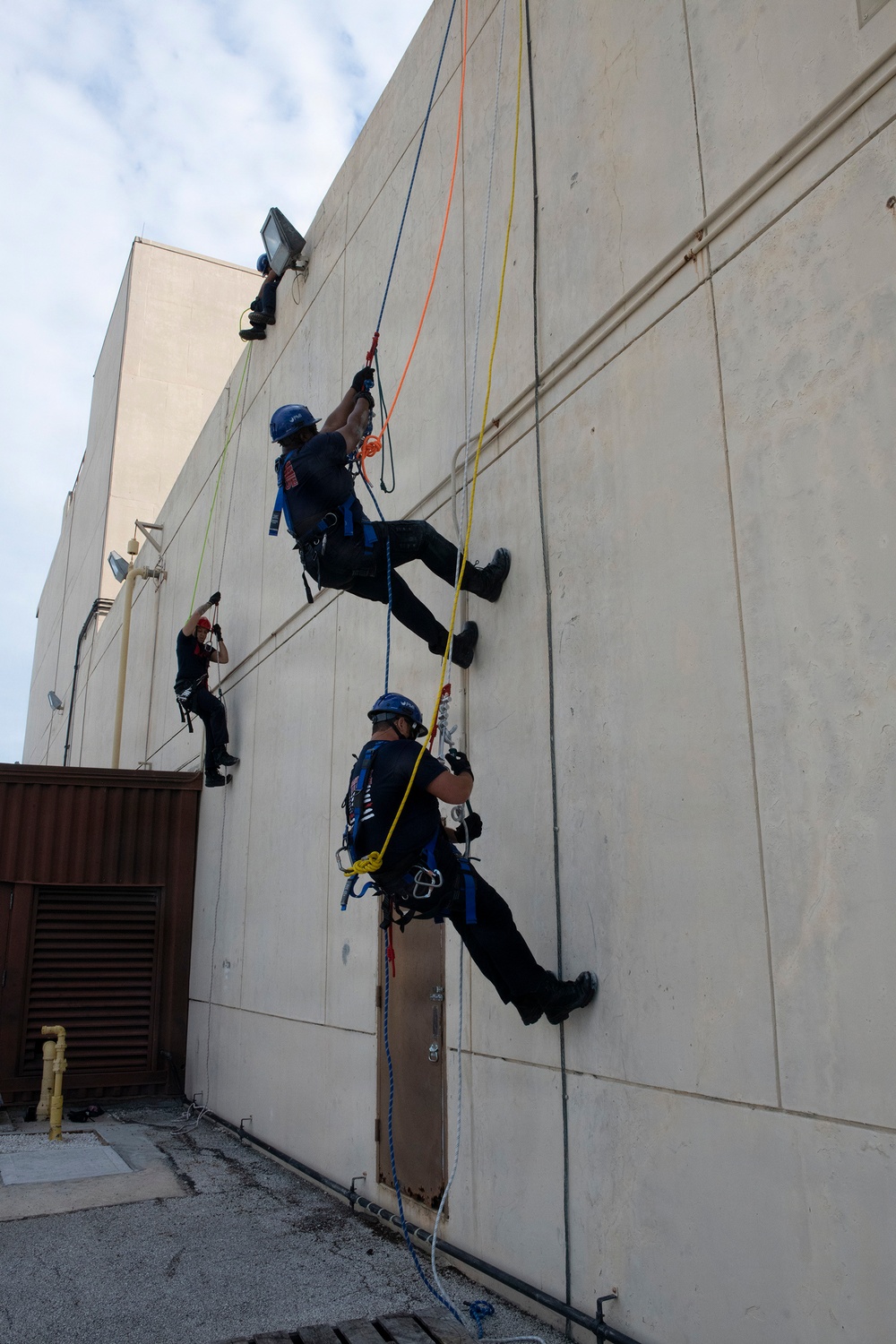 NAS Jacksonville Firefighters Train for Rope Rescue/Confined Space Operations