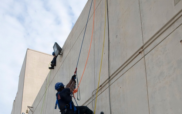 NAS Jacksonville Firefighters Train for Rope Rescue/Confined Space Operations