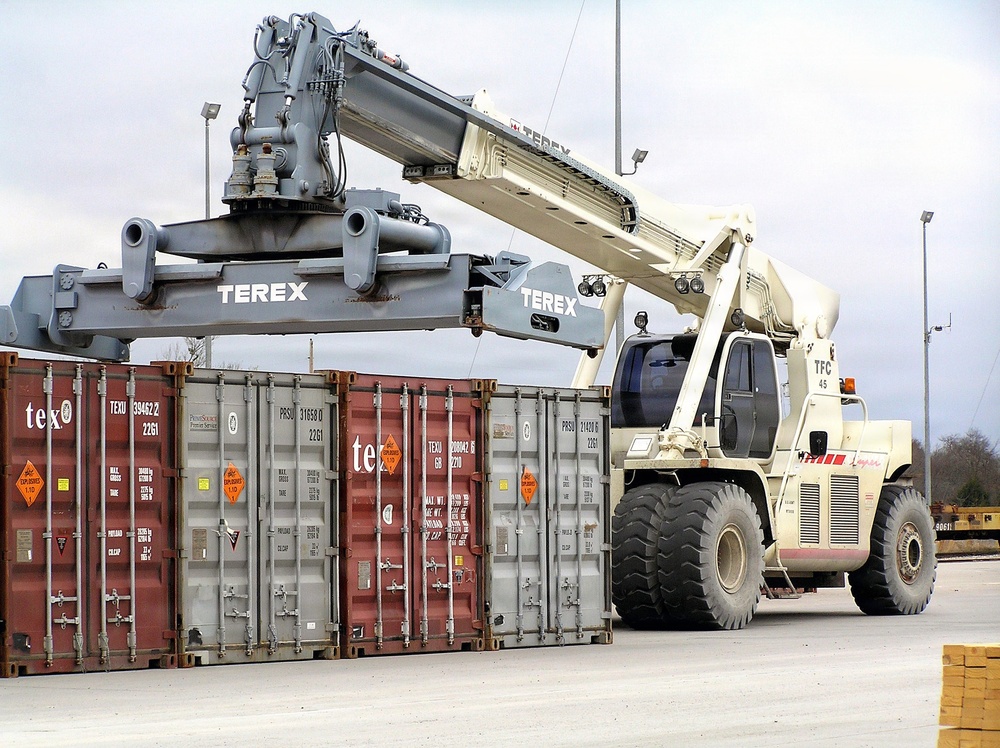 Munitions storage platform at McAlester Army Ammunition Plant