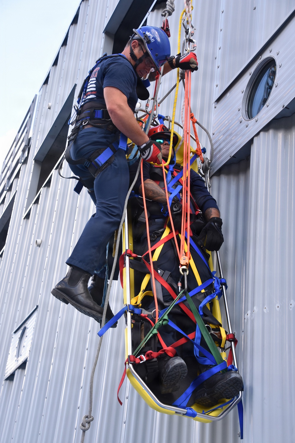 NAS Jacksonville Firefighters Train for Rope Rescue/Confined Space Operations