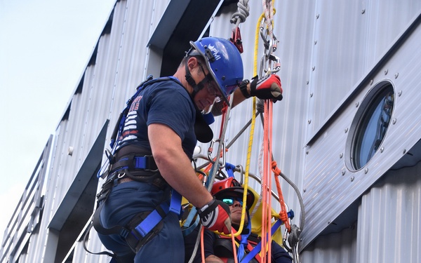 NAS Jacksonville Firefighters Train for Rope Rescue/Confined Space Operations