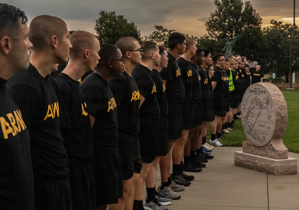 Duty First: VRC Soldiers conduct welcome run into the 1st Infantry Division