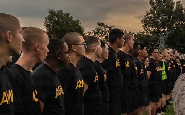 Duty First: VRC Soldiers conduct welcome run into the 1st Infantry Division