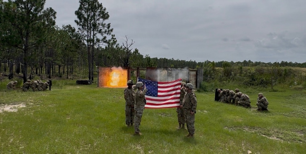 U.S Army Spc. Jordan Ryan re-enlist in the NCNG.