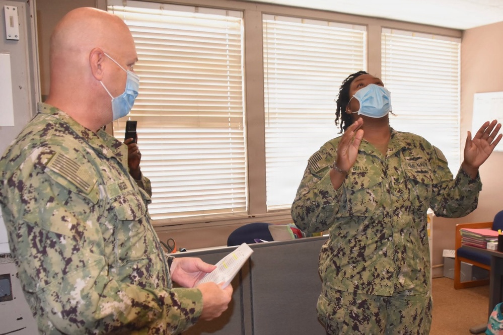 Naval Air Station Jacksonville Leadership Congratulate Command's Newest Chief Petty Officer Selects