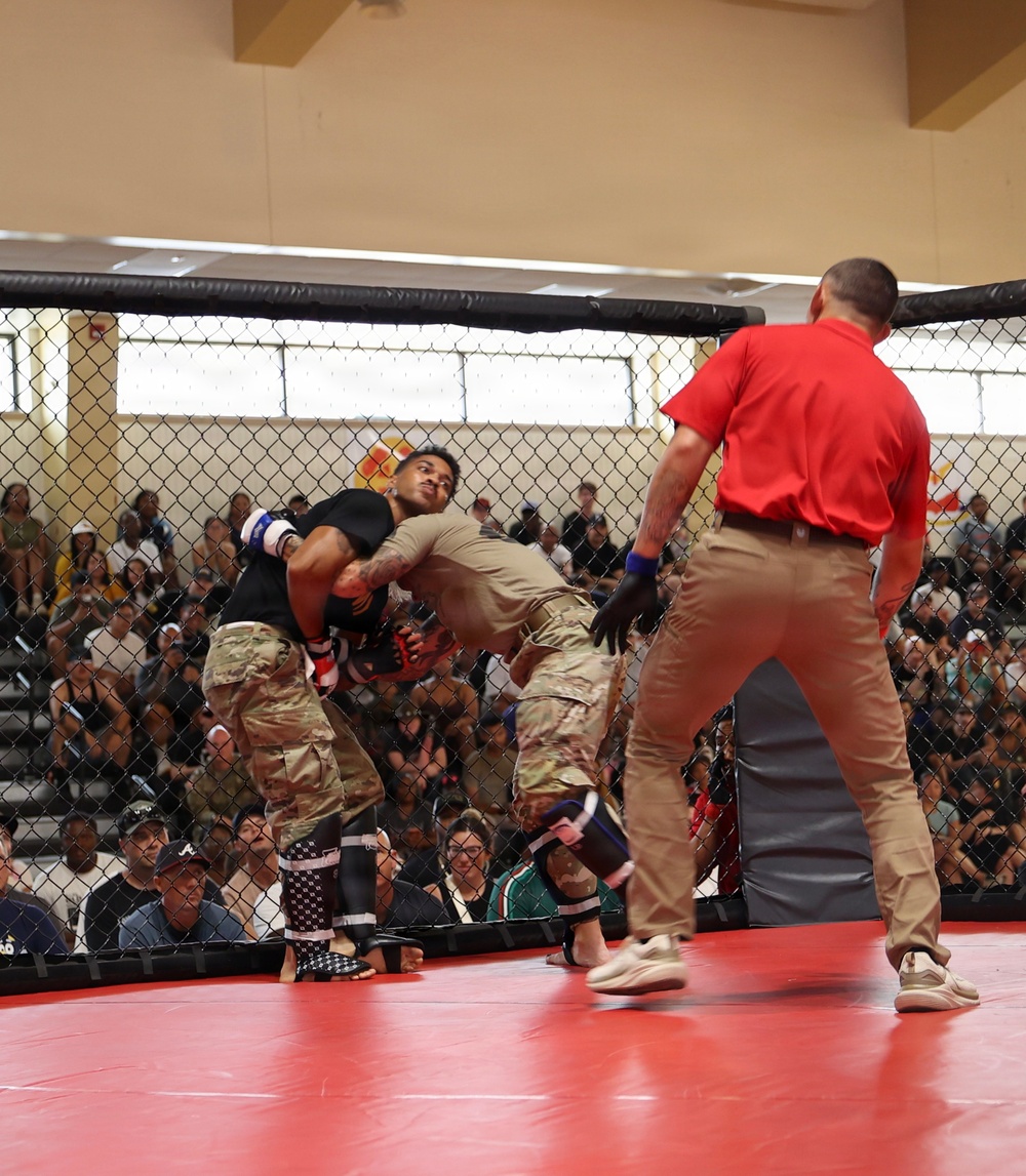 75th FA Brigade Soldiers Clash in Diamond Week Combatives Tournament