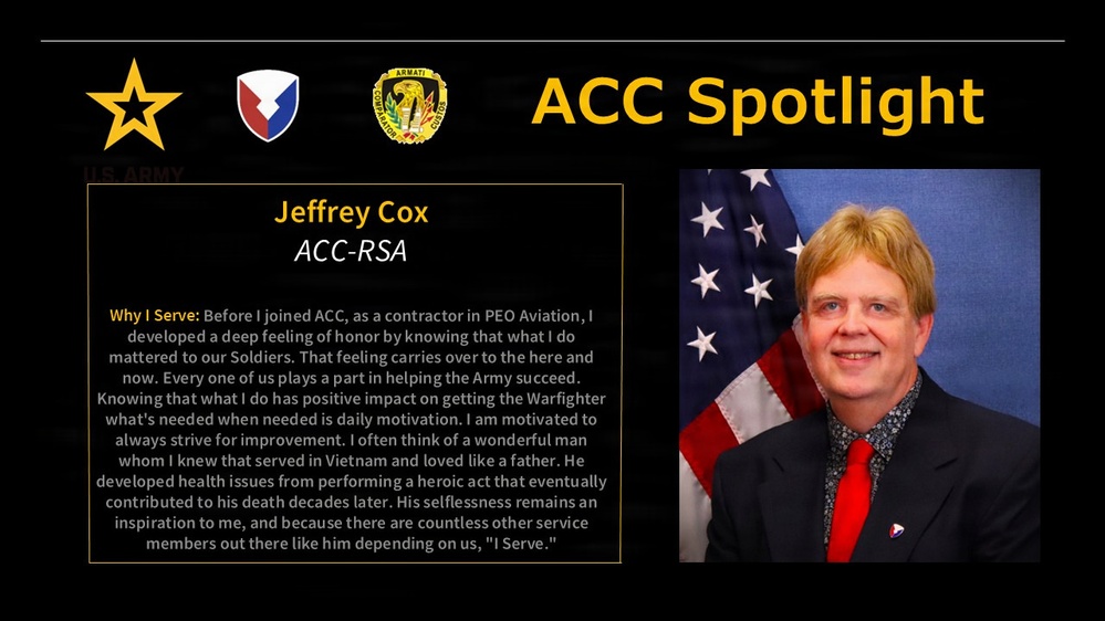 ACC Spotlight - Jeffrey Cox, ACC-RSA