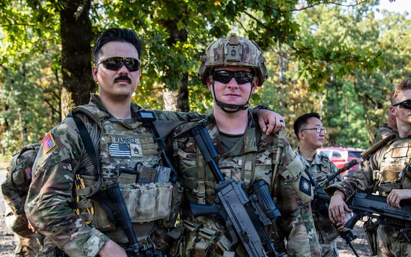 Competitors Take on Pistol 4 Stage During Machine Gun Championship