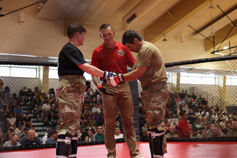 75th FA Brigade Soldiers Clash in Diamond Week Combatives Tournament