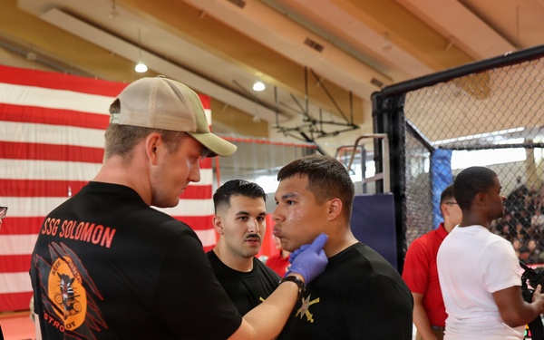 75th FA Brigade Soldiers Clash in Diamond Week Combatives Tournament